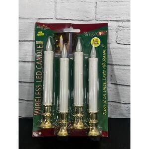 Brite Star Wireless LED Candles 8 Hr Auto Timer, Turn On Once For All Season